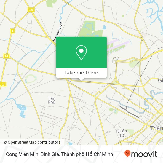 Bản đồ Cong Vien Mini Binh Gia