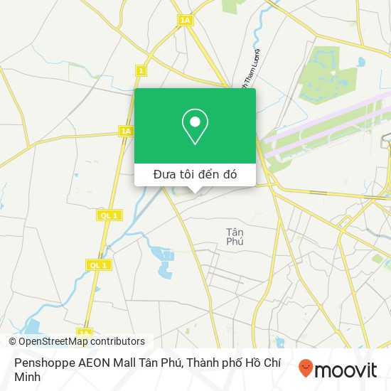 Bản đồ Penshoppe AEON Mall Tân Phú
