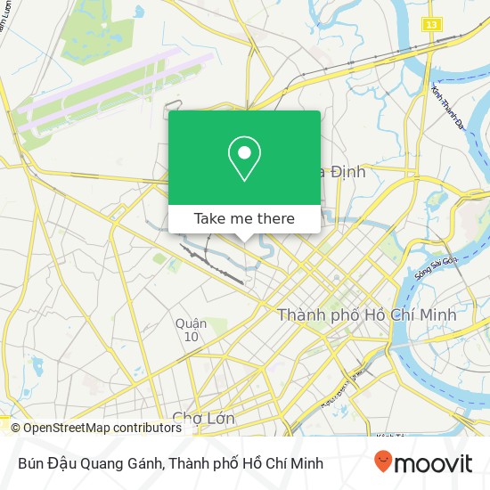 Bản đồ Bún Đậu Quang Gánh