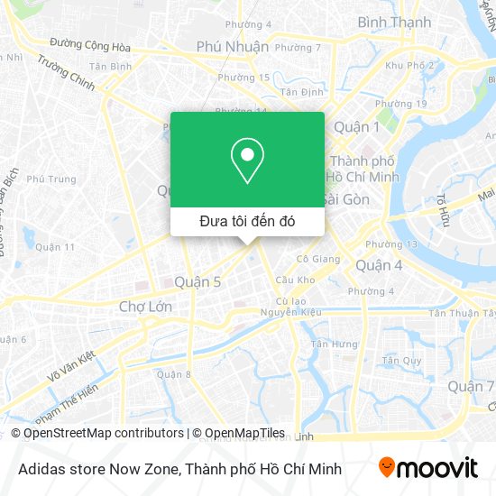 Bản đồ Adidas store Now Zone