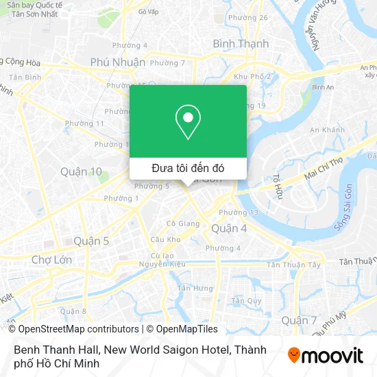 Bản đồ Benh Thanh Hall, New World Saigon Hotel
