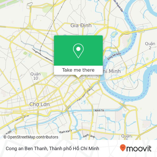 Bản đồ Cong an Ben Thanh