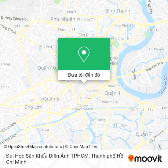 Bản đồ Đại Học Sân Khấu Điện Ảnh TPHCM