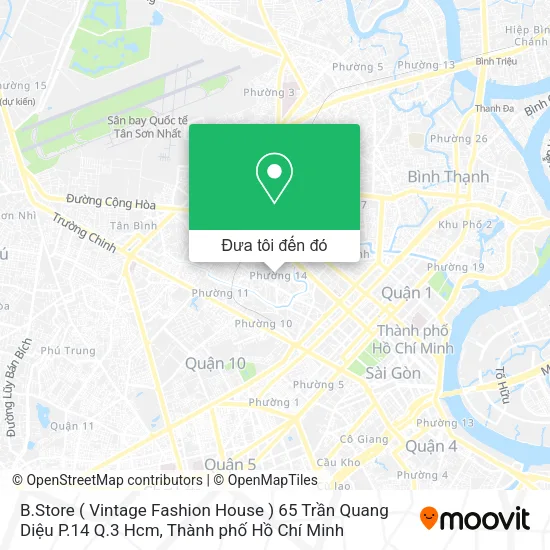 Bản đồ B.Store ( Vintage Fashion House ) 65 Trần Quang Diệu  P.14 Q.3 Hcm