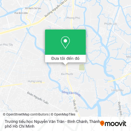 Bản đồ Trường tiểu học Nguyễn Văn Trân - Bình Chánh