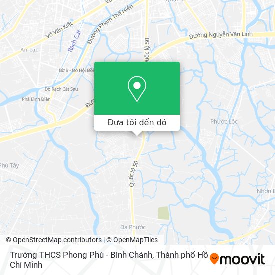 Bản đồ Trường THCS Phong Phú - Bình Chánh