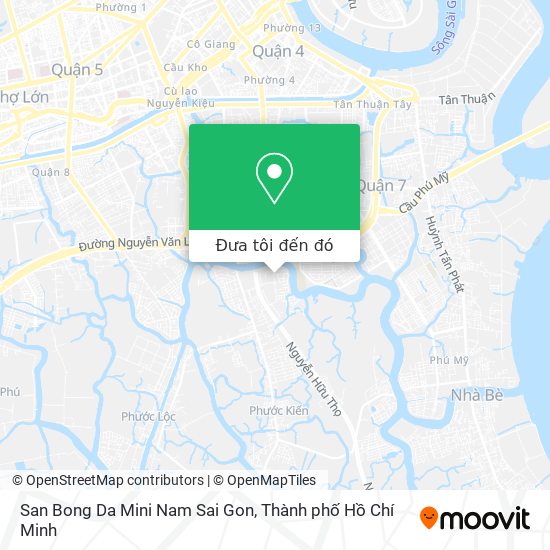 Bản đồ San Bong Da Mini Nam Sai Gon