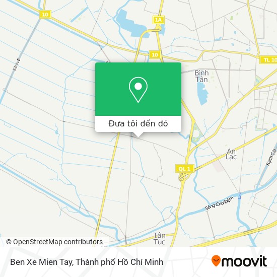 Bản đồ Ben Xe Mien Tay
