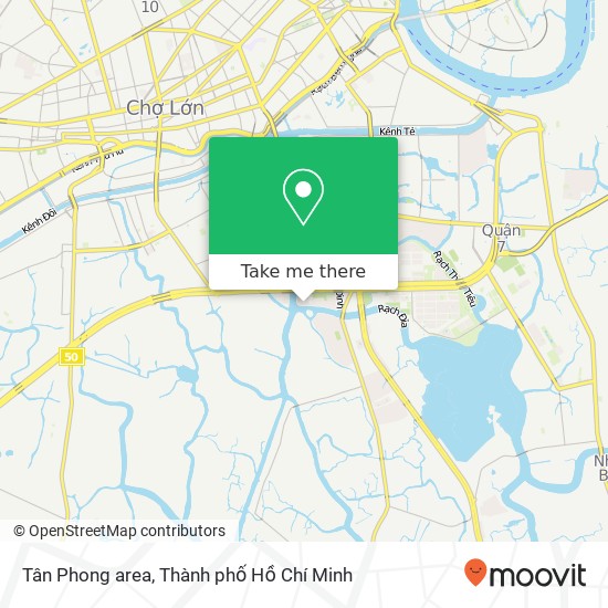 Bản đồ Tân Phong area