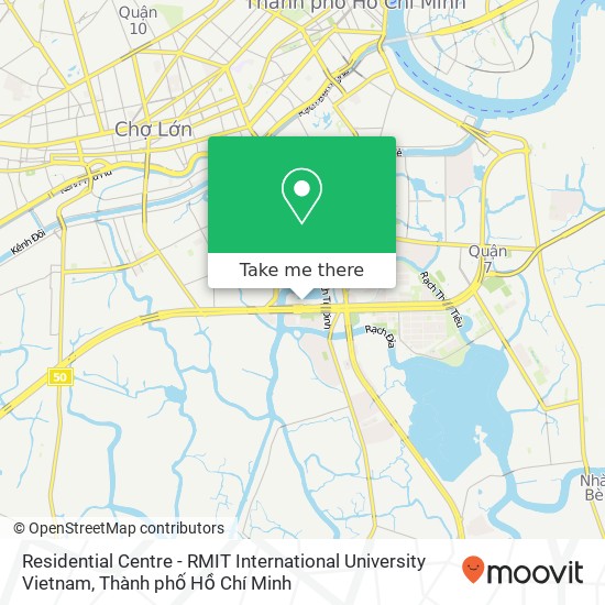 Bản đồ Residential Centre - RMIT International University Vietnam