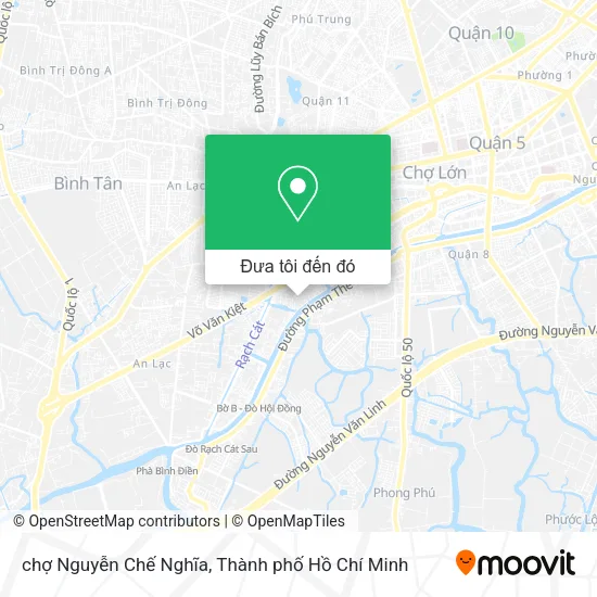Bản đồ chợ Nguyễn Chế Nghĩa