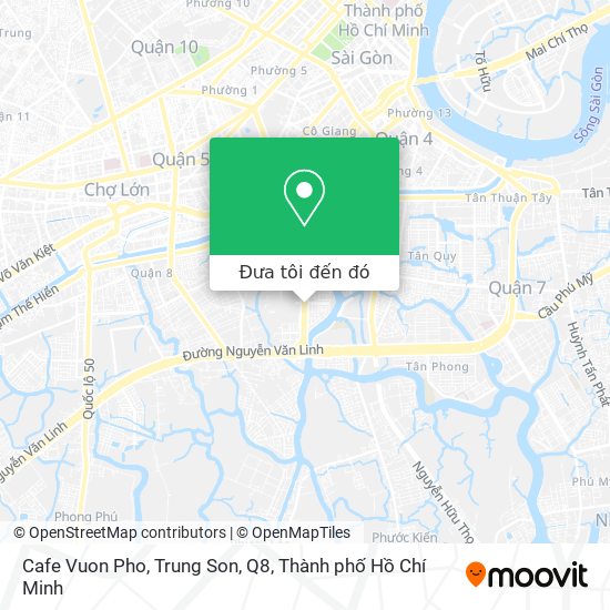 Bản đồ Cafe Vuon Pho, Trung Son, Q8