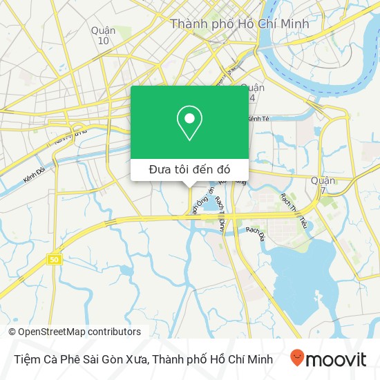 Bản đồ Tiệm Cà Phê Sài Gòn Xưa