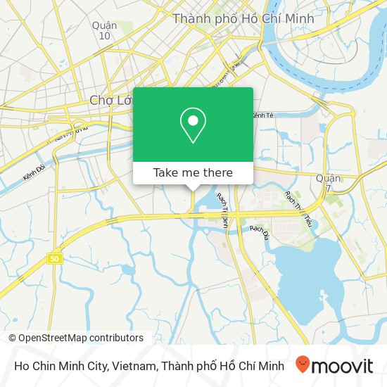 Bản đồ Ho Chin Minh City, Vietnam
