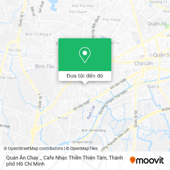 Bản đồ Quán Ăn Chay _ Cafe Nhạc Thiền Thiện Tâm