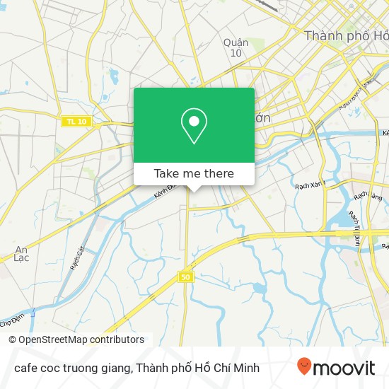 Bản đồ cafe coc truong giang