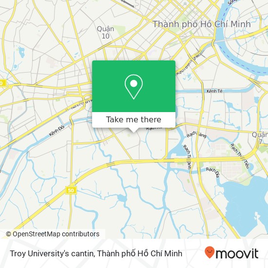 Bản đồ Troy University's cantin