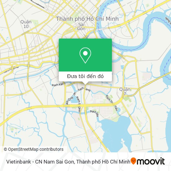 Bản đồ Vietinbank - CN Nam Sai Gon