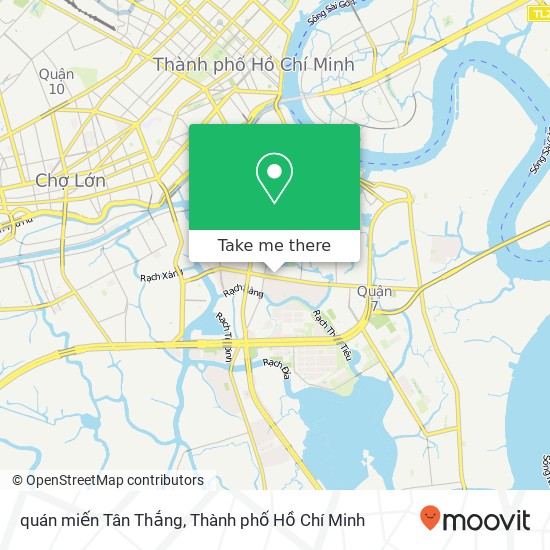Bản đồ quán miến Tân Thắng