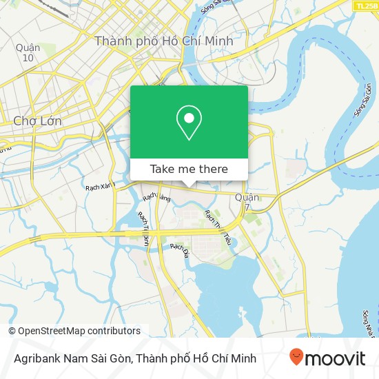 Bản đồ Agribank Nam Sài Gòn