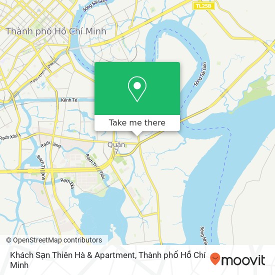 Bản đồ Khách Sạn Thiên Hà & Apartment