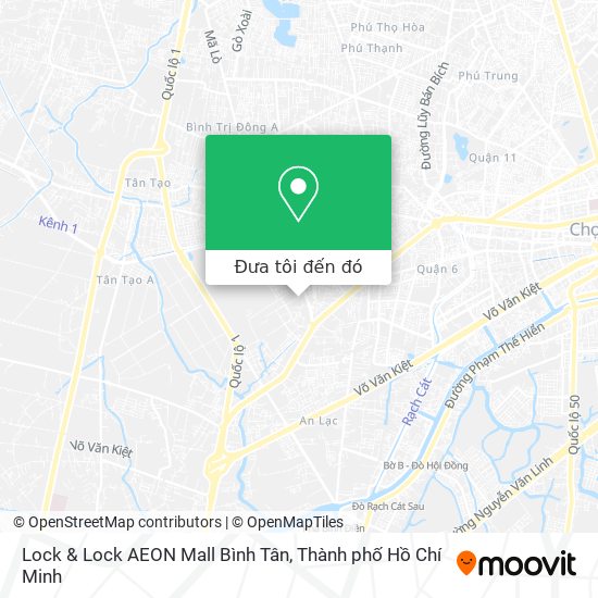 Bản đồ Lock & Lock AEON Mall Bình Tân