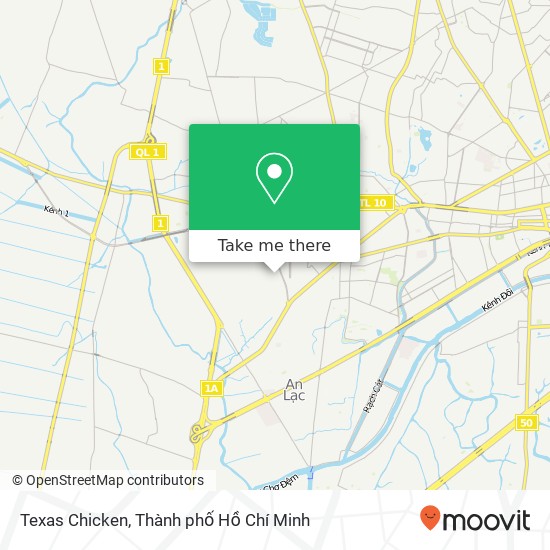 Bản đồ Texas Chicken