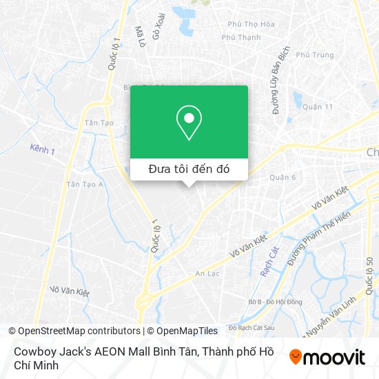 Bản đồ Cowboy Jack's AEON Mall Bình Tân