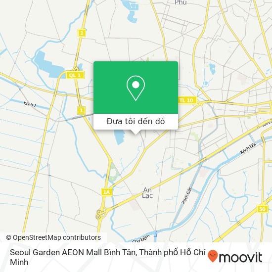 Bản đồ Seoul Garden AEON Mall Bình Tân