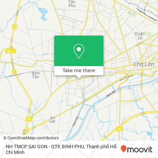 Bản đồ NH TMCP SAI GON - QTK BINH PHU