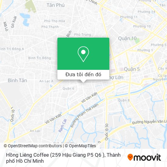 Bản đồ Hồng Liêng Coffee (259 Hậu Giang P5 Q6 )