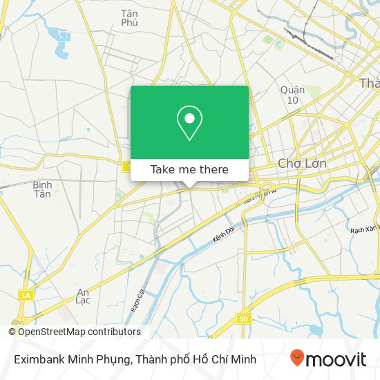 Bản đồ Eximbank Minh Phụng