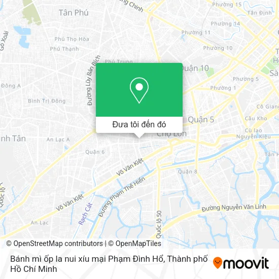 Bản đồ Bánh mì ốp la nui xíu mại Phạm Đình Hổ