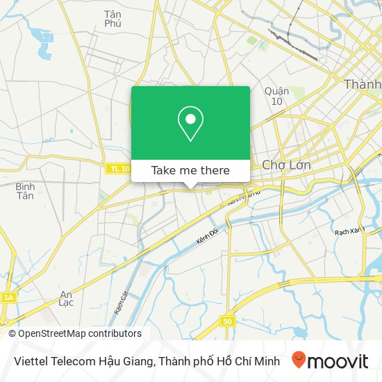 Bản đồ Viettel Telecom Hậu Giang