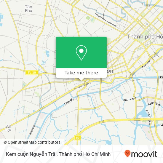 Bản đồ Kem cuộn Nguyễn Trãi