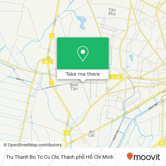 Bản đồ Tru Thanh Bo To Cu Chi
