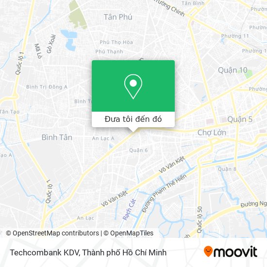 Bản đồ Techcombank KDV