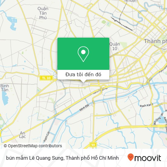 Bản đồ bún mắm Lê Quang Sung