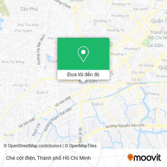 Bản đồ Chè cột điện