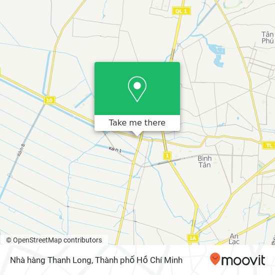 Bản đồ Nhà hàng Thanh Long