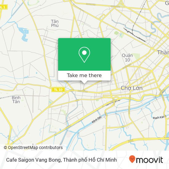 Bản đồ Cafe Saigon Vang Bong