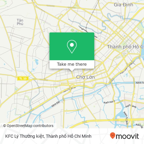 Bản đồ KFC Lý Thường kiệt