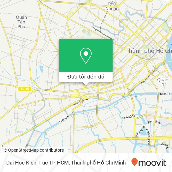 Bản đồ Dai Hoc Kien Truc TP HCM