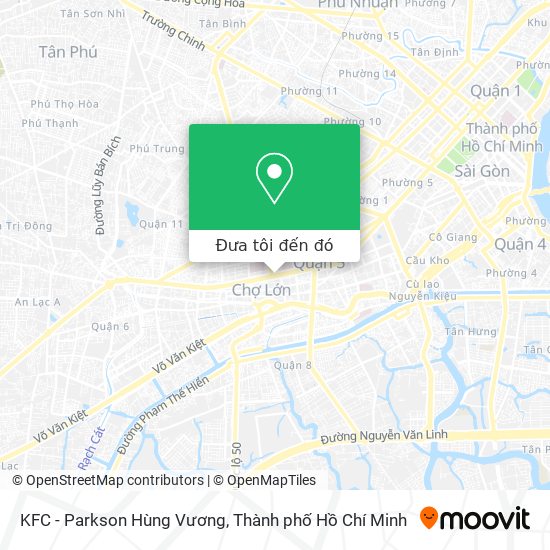 Bản đồ KFC - Parkson Hùng Vương