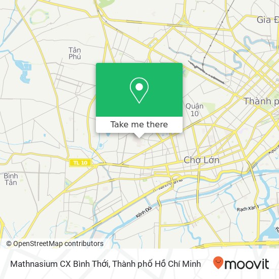 Bản đồ Mathnasium CX Bình Thới