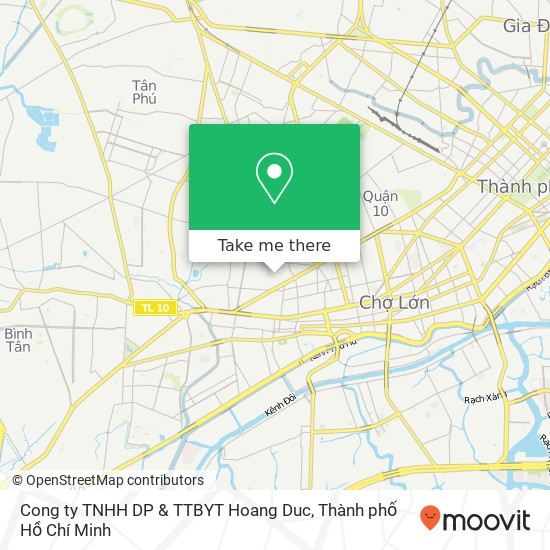 Bản đồ Cong ty TNHH DP & TTBYT Hoang Duc