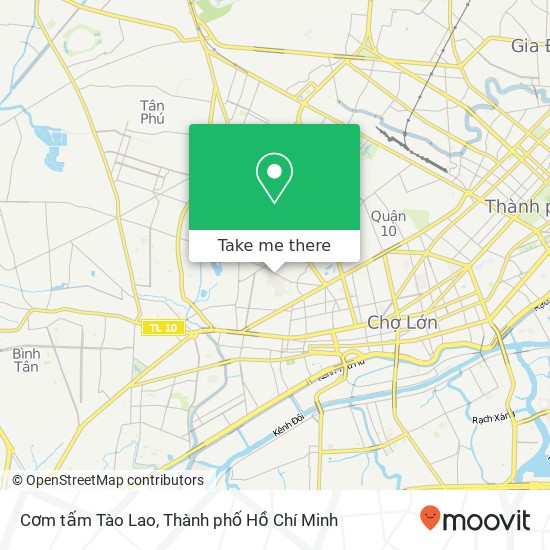 Bản đồ Cơm tấm Tào Lao