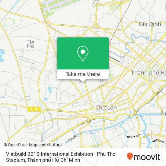 Bản đồ Vietbuild 2012 International Exhibition - Phu Tho Stadium