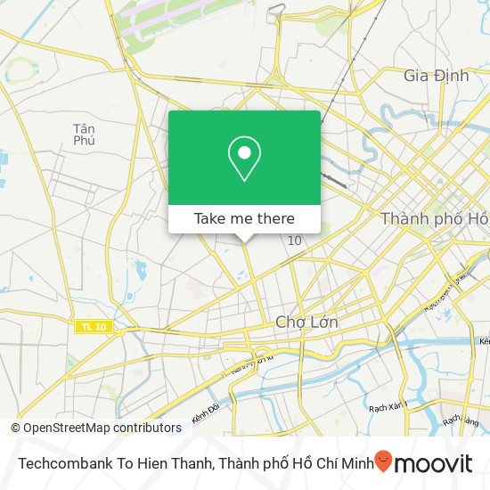 Bản đồ Techcombank To Hien Thanh