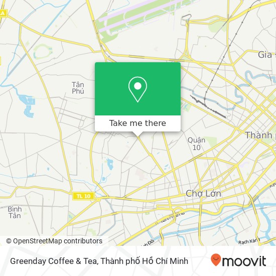 Bản đồ Greenday Coffee & Tea
